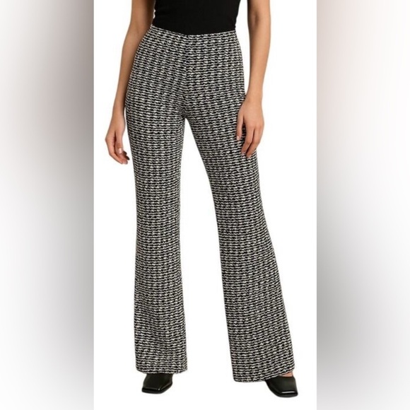Zara Geometric Print Wide Leg Pants – Y2K Inspired Retro Aesthetic - Picture 1 of 5